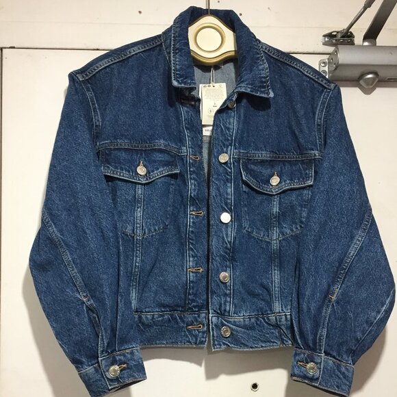 NEW MNG CROPPED DENIM JACKETS SIZE S - Picture 4 of 7